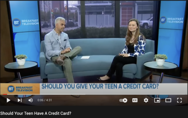 Romana King on Breakfast Television - teen money management